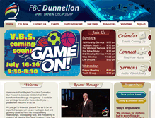 Tablet Screenshot of fbcdunnellon.com